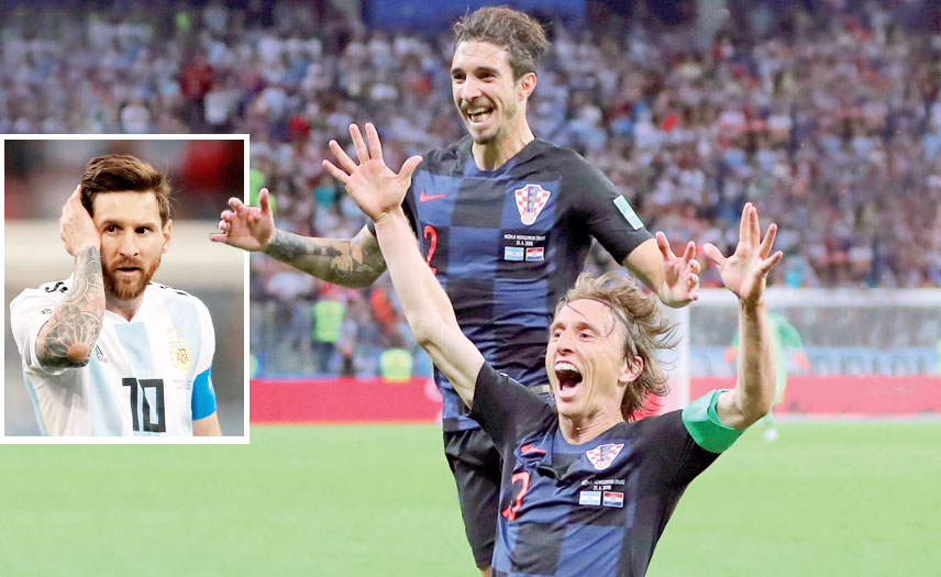 Argentina On Brink Of Exit After Croatia Rout Read Qatar Tribune On