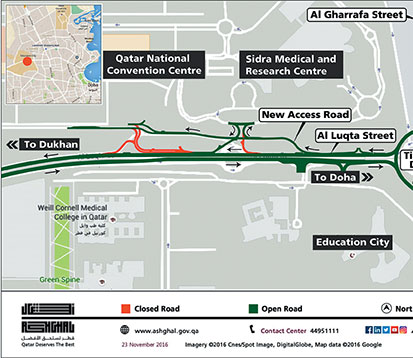 Minor diversion of access points to Sidra, QNCC - Read Qatar Tribune on ...