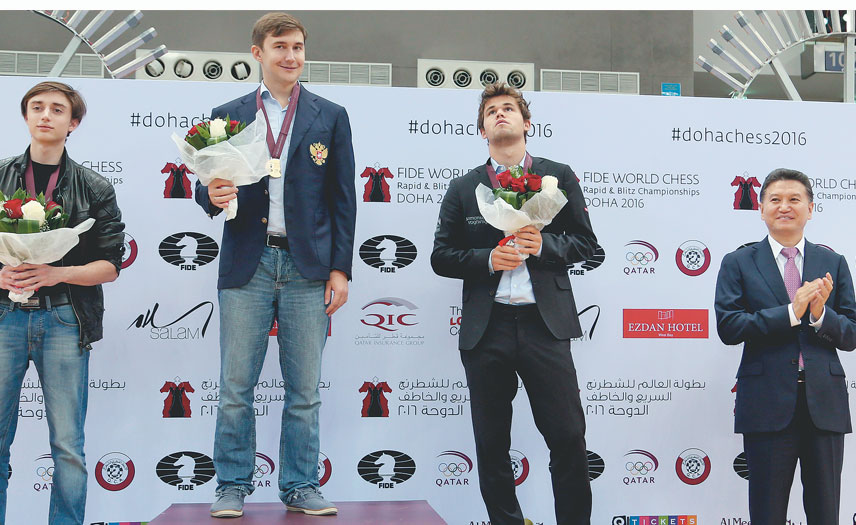 Daniil Dubov and Katerina Lagno emerged the leaders after 12 rounds