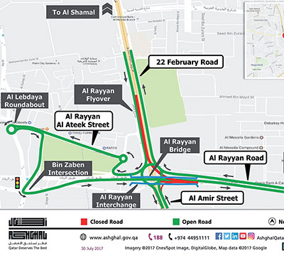 Traffic restrictions at Al Rayyan Roundabout and Al Amir Street - Read ...