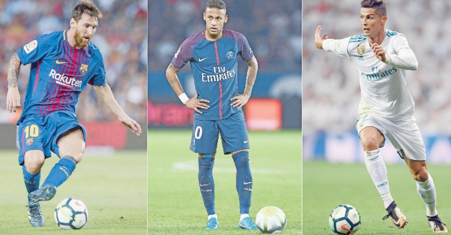 Neymar, Ronaldo, Messi on FIFA best player shortlist - Vanguard News