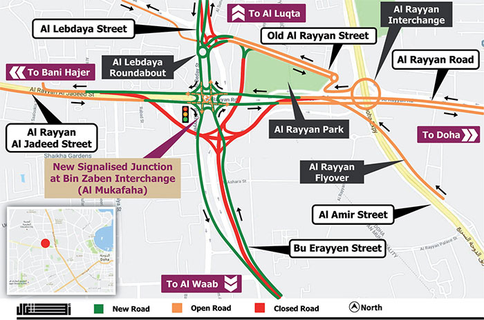 Ashghal to open permanent signal-controlled junction at Al Mukafaha ...