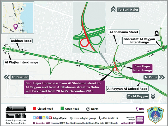 Closure on Bani Hajer underpass - Read Qatar Tribune on the go for ...