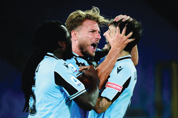 Lazio top scorer Immobile nets hat trick against Verona Read