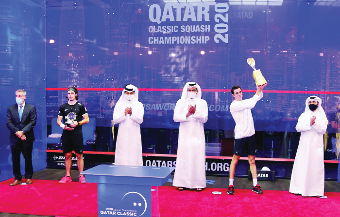 Numero Uno Ali Farag lifts Qatar Classic trophy for a second time ...