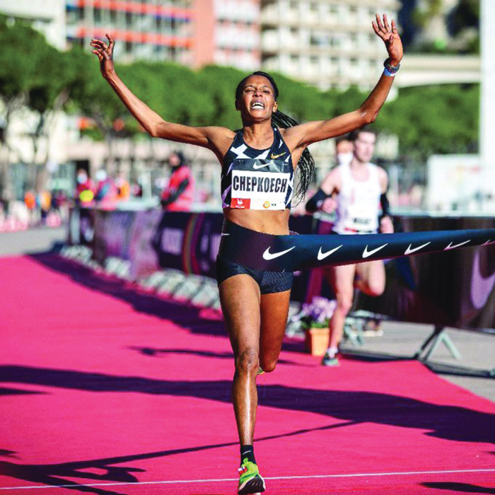 Chepkoech breaks world 5km record in Monaco Read Qatar Tribune