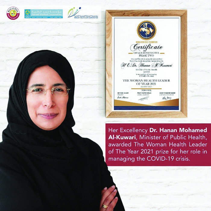 Dr Al Kuwari Honoured For Covid Efforts Read Qatar Tribune On The Go