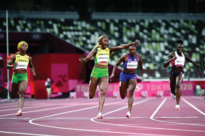 Imperious Thompson Herah Beats Fraser Pryce For 100m Gold Read Qatar Tribune On The Go For 