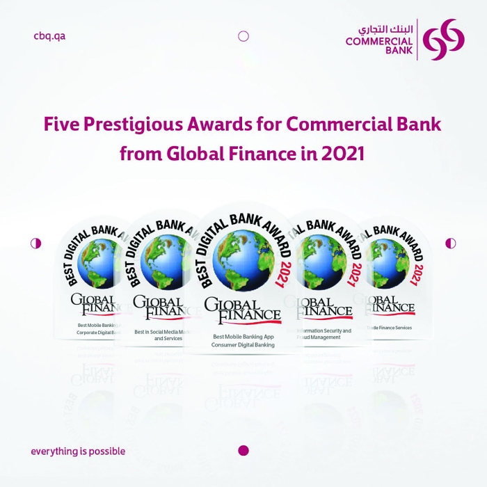 Commercial Bank Wins Five Awards From Global Finance Read Qatar Tribune On The Go For 0114