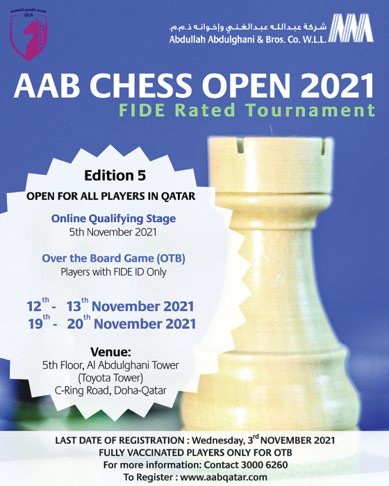 Qatar Masters International Chess 2023 begins today - Read Qatar Tribune on  the go for unrivalled news coverage