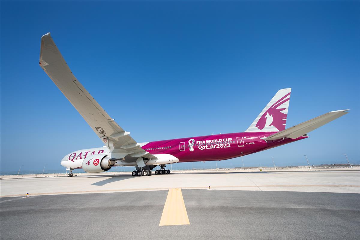 Qatar Airways Reveals Bespoke FIFA World Cup Qatar 2022TM Aircraft