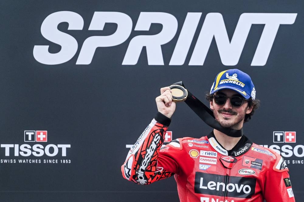 Bagnaia wins first sprint race after Marquez revives glory years - Read ...