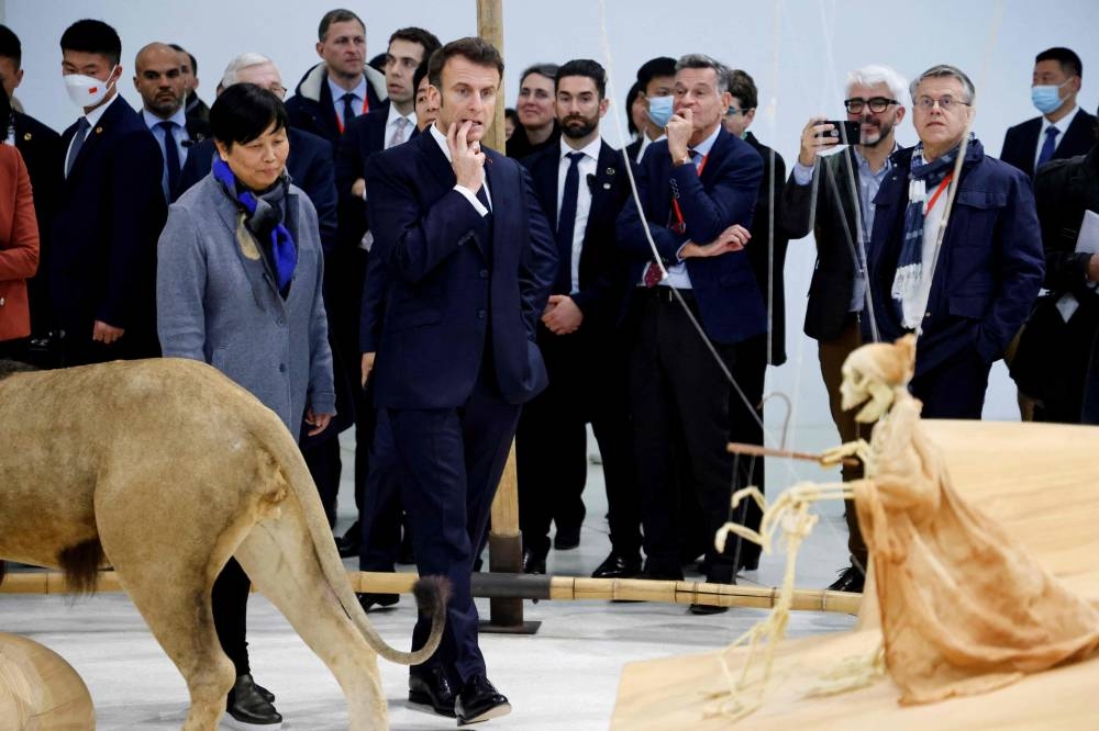 Macron begins China visit, Ukraine top agenda Read Qatar Tribune on