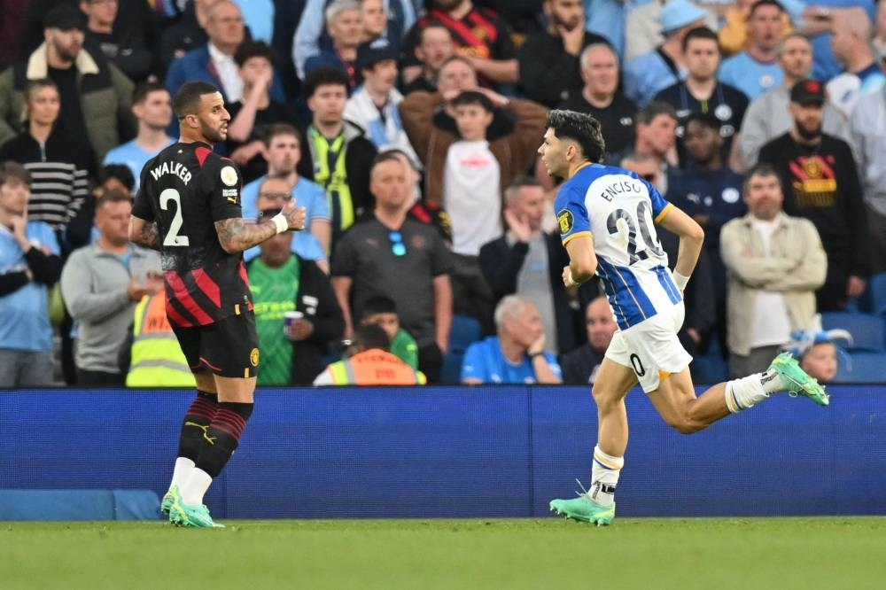 Enciso Stunner Earns Brighton Thrilling Draw Against Man City - Read ...