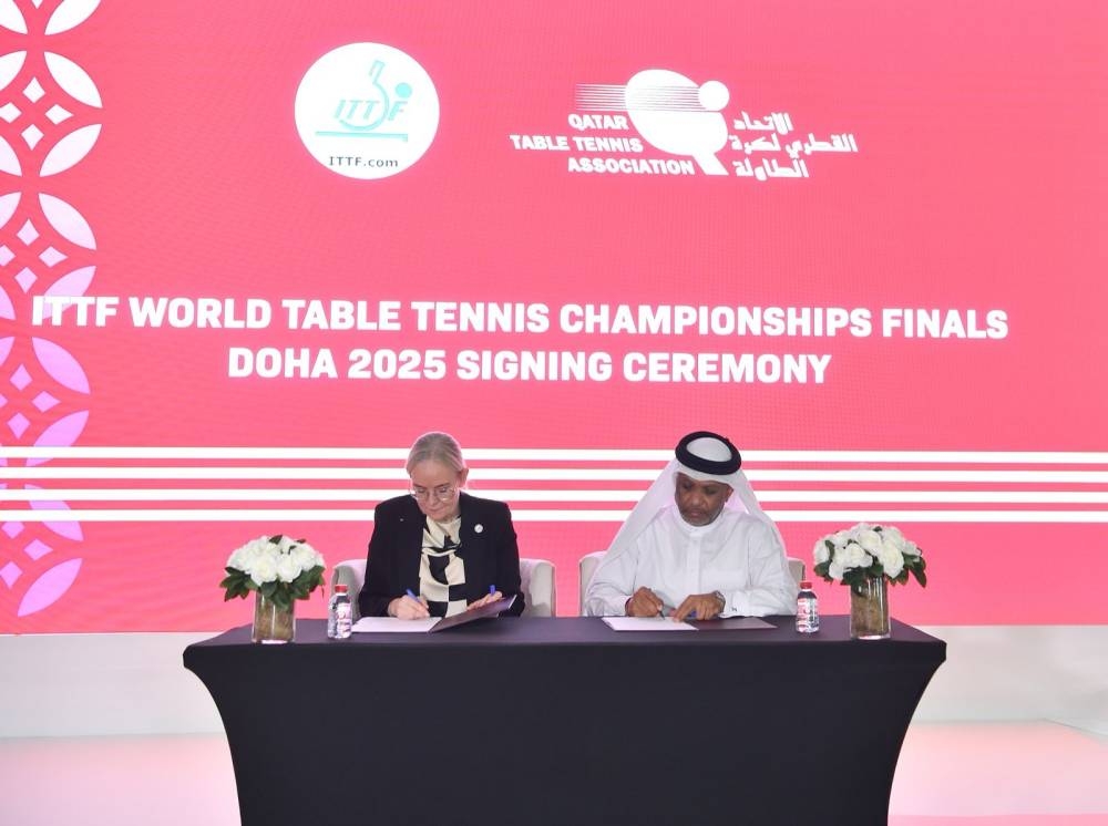 QTTA signs agreement to host WTT Championships Finals Doha 2025