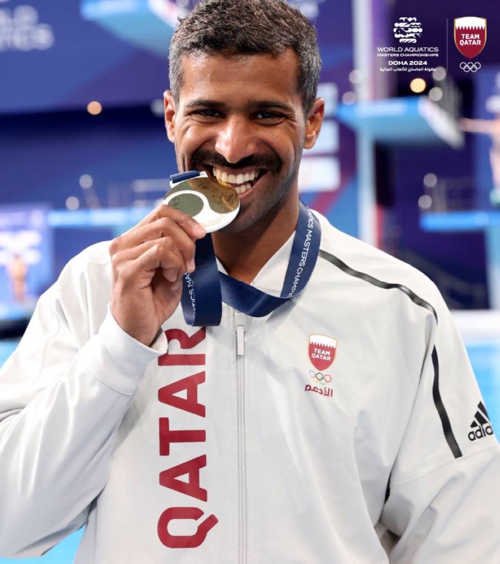 Qatar's Shewaiter wins second gold in World Aquatics Masters