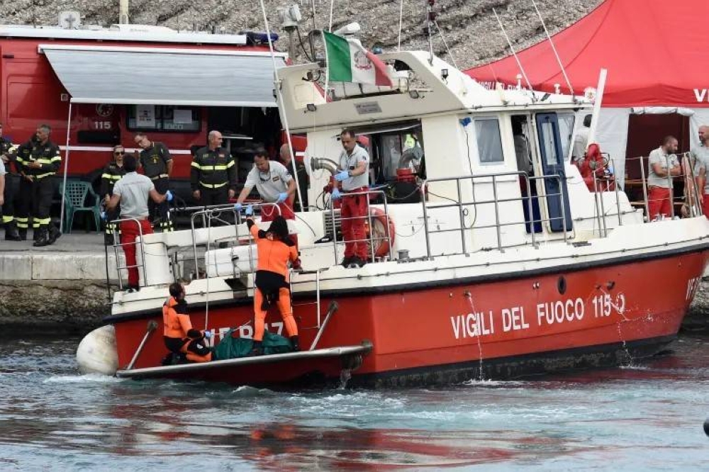 Five bodies found on sunken luxury yacht off coast of Sicily